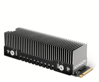 Chłodzenie dysku Axagon CLR-M2XT, aluminiowy pasywny radiator M.2 SSD disk, 24 mm